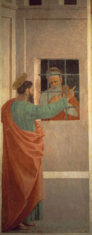 LIPPI, Filippino St Paul Visits St Peter in Prison dh oil painting image